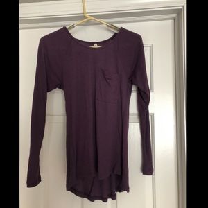 Long sleeve purple shirt